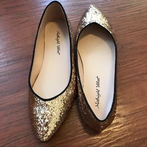 Midnight Velvet flat shoes